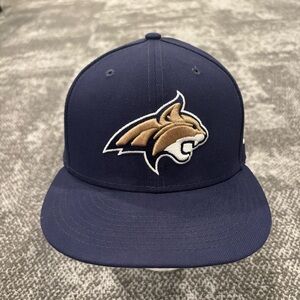 Montana State Bobcats New Era 59fifty Fitted Hat Size 7 1/8 Side patch